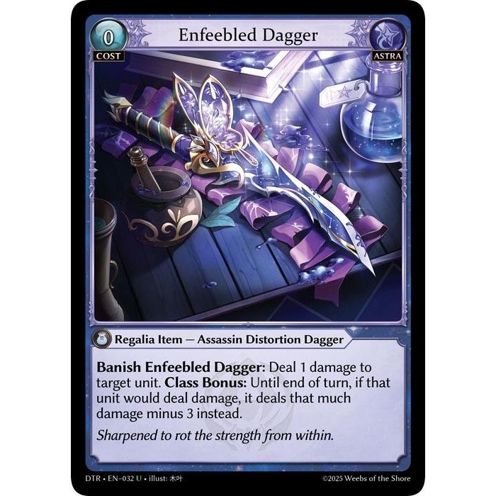Image for Enfeebled Dagger (032) (DTR1E) - Grand Archive TCG