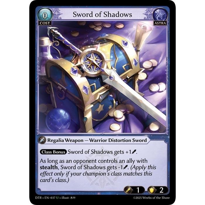 Image for Sword of Shadows (037) (DTR1E) - Grand Archive TCG