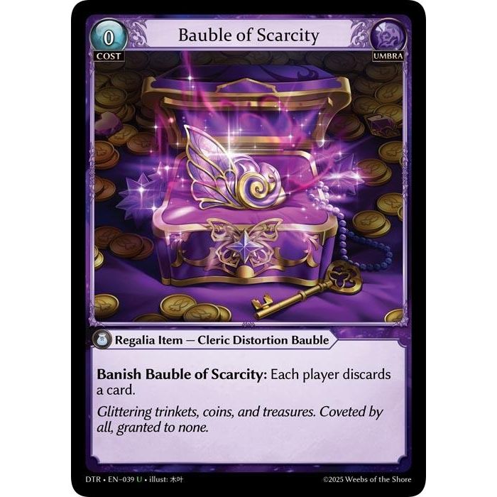 Image for Bauble of Scarcity (039) (DTR1E) - Grand Archive TCG