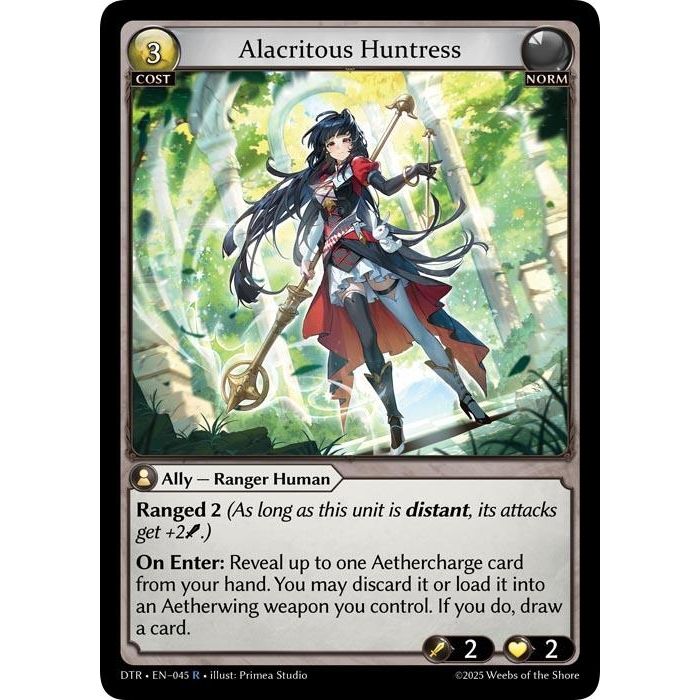 Image for Alacritous Huntress (045) (DTR1E) - Grand Archive TCG