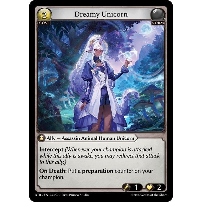 Image for Dreamy Unicorn (053) (DTR1E) - Grand Archive TCG