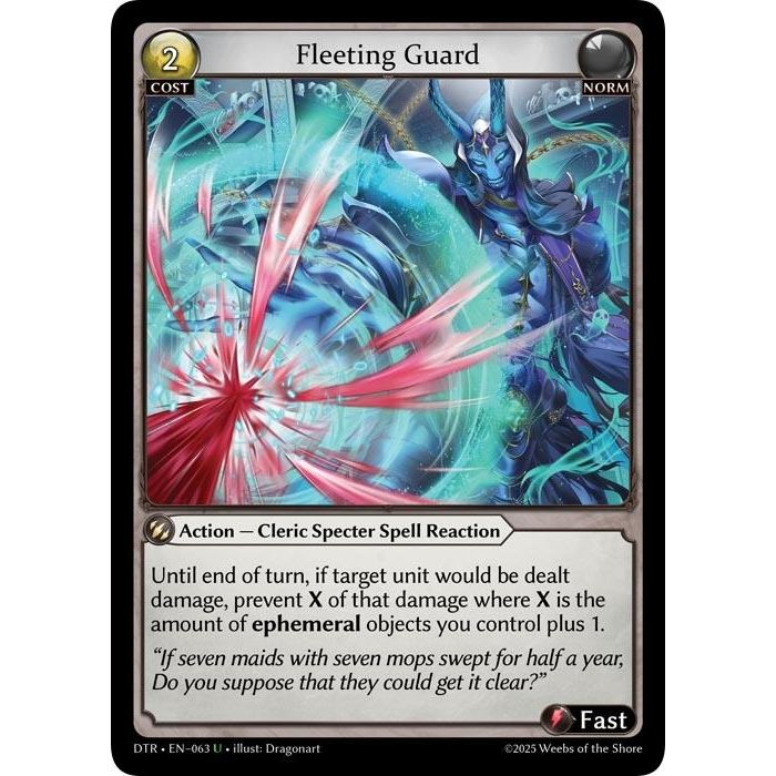 Image for Fleeting Guard (063) (DTR1E) - Grand Archive TCG