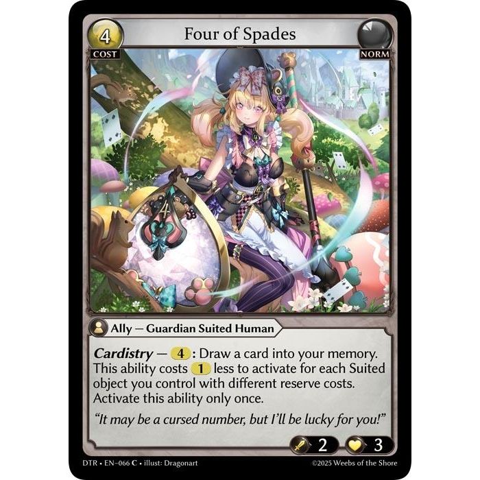 Image for Four of Spades (066) (DTR1E) - Grand Archive TCG
