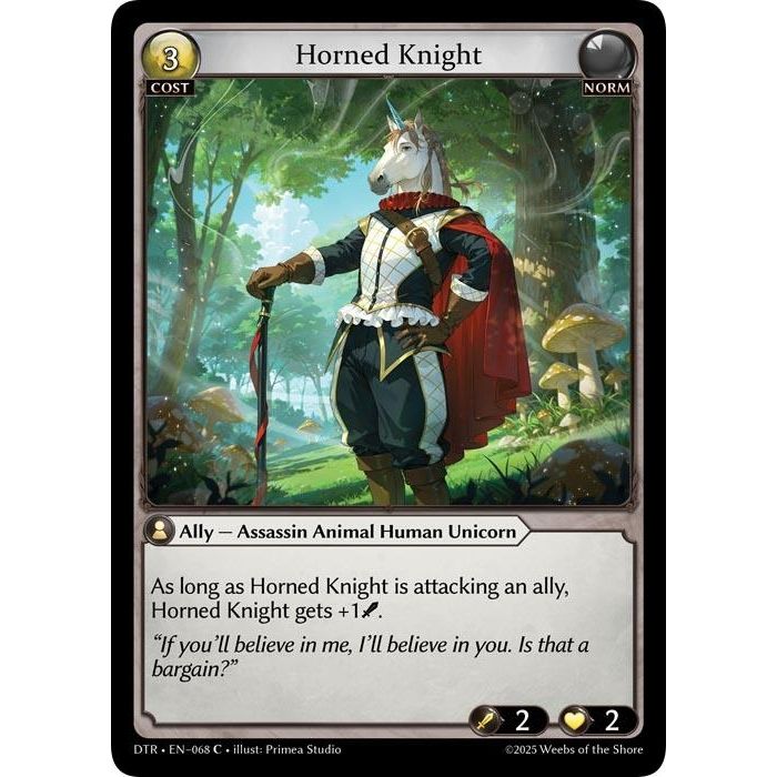 Image for Horned Knight (068) (DTR1E) - Grand Archive TCG