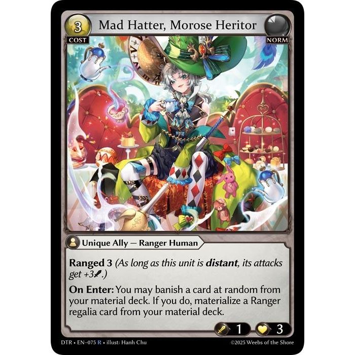 Image for Mad Hatter, Morose Heritor (075) (DTR1E) - Grand Archive TCG