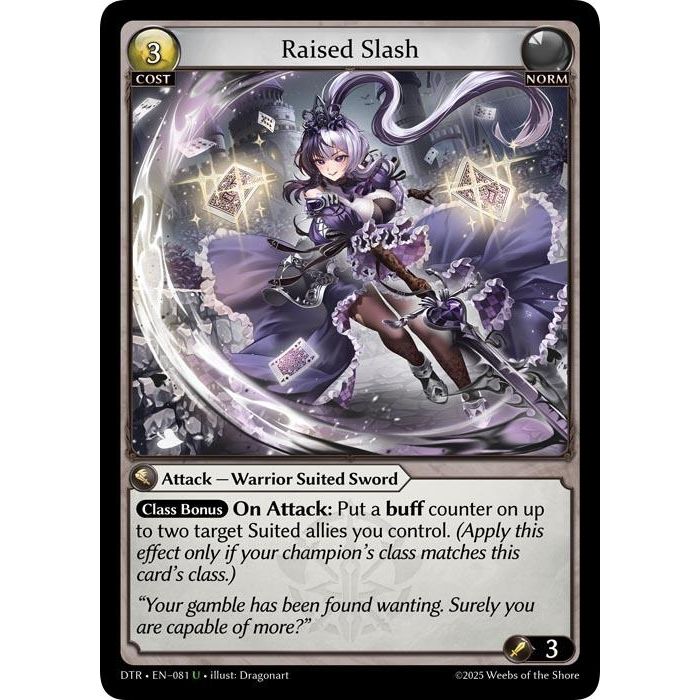 Image for Raised Slash (081) (DTR1E) - Grand Archive TCG