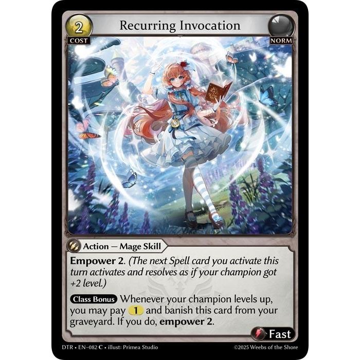Image for Recurring Invocation (082) (DTR1E) - Grand Archive TCG