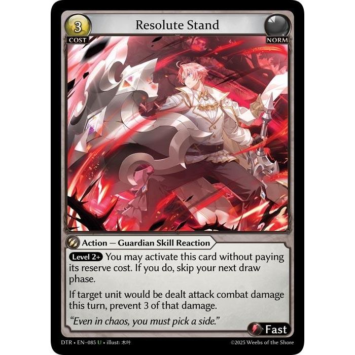 Image for Resolute Stand (085) (DTR1E) - Grand Archive TCG