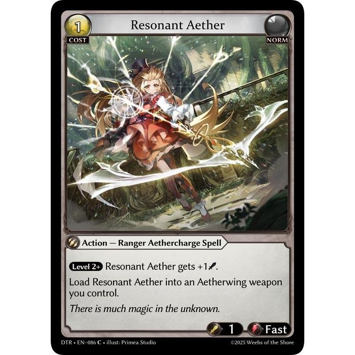 Image for Resonant Aether (086) (DTR1E) - Grand Archive TCG