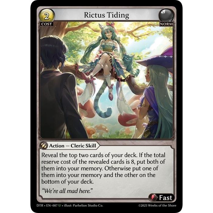 Image for Rictus Tiding (087) (DTR1E) - Grand Archive TCG