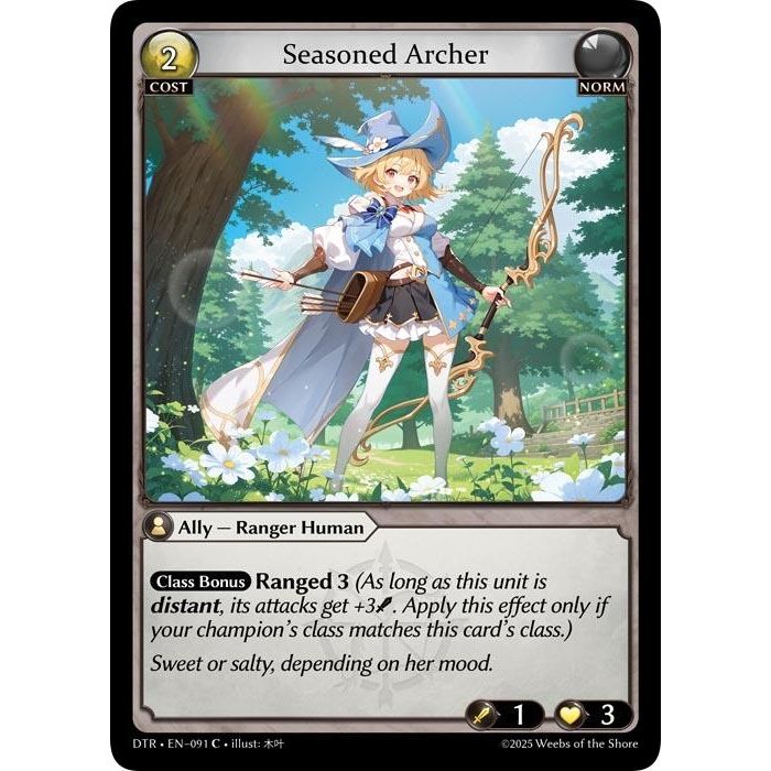 Image for Seasoned Archer (091) (DTR1E) - Grand Archive TCG