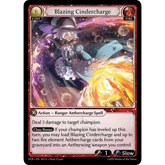Image for Blazing Cindercharge (109) (DTR1E) - Grand Archive TCG