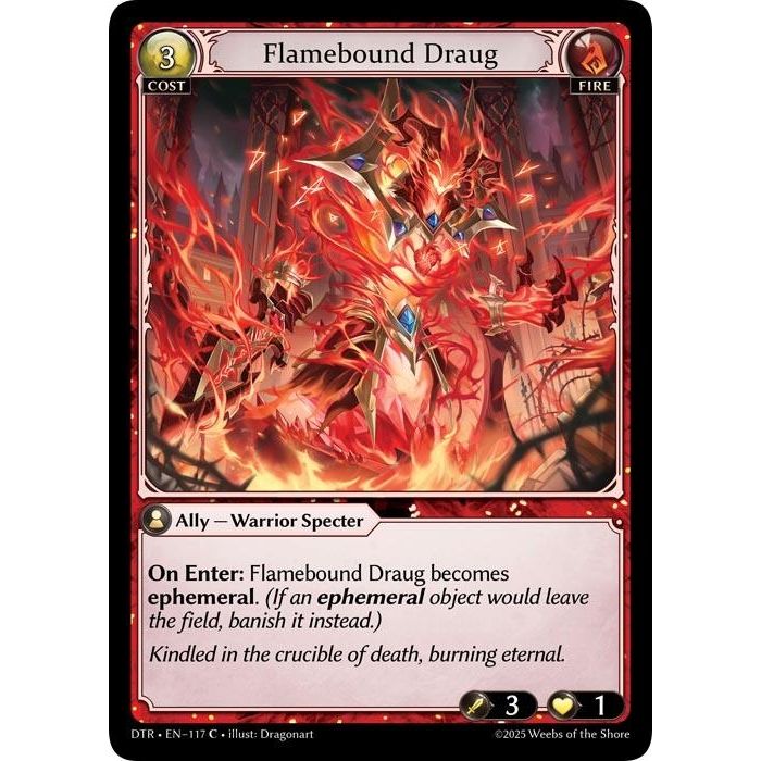 Image for Flamebound Draug (117) (DTR1E) - Grand Archive TCG
