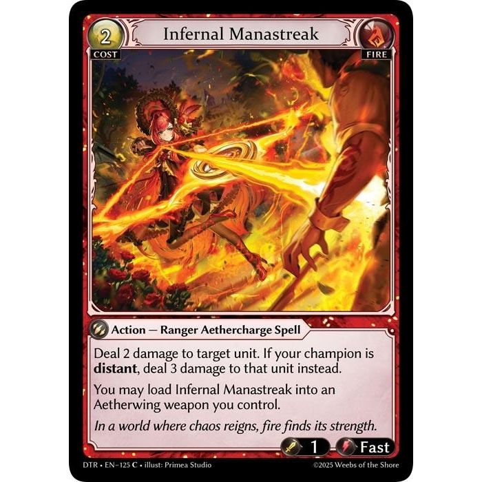 Image for Infernal Manastreak (125) (DTR1E) - Grand Archive TCG