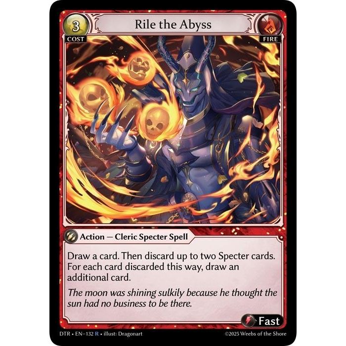 Image for Rile the Abyss (132) (DTR1E) - Grand Archive TCG