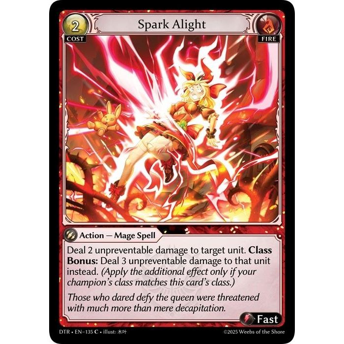 Image for Spark Alight (135) (DTR1E) - Grand Archive TCG