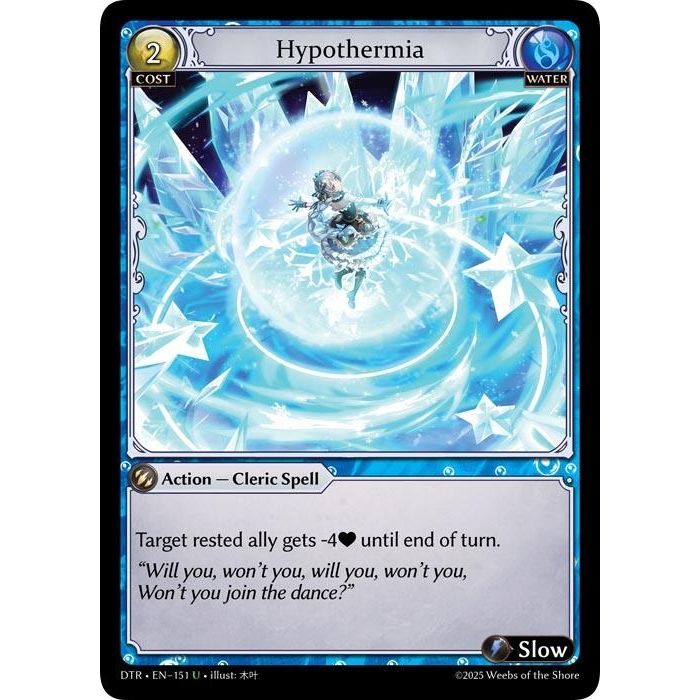 Image for Hypothermia (151) (DTR1E) - Grand Archive TCG