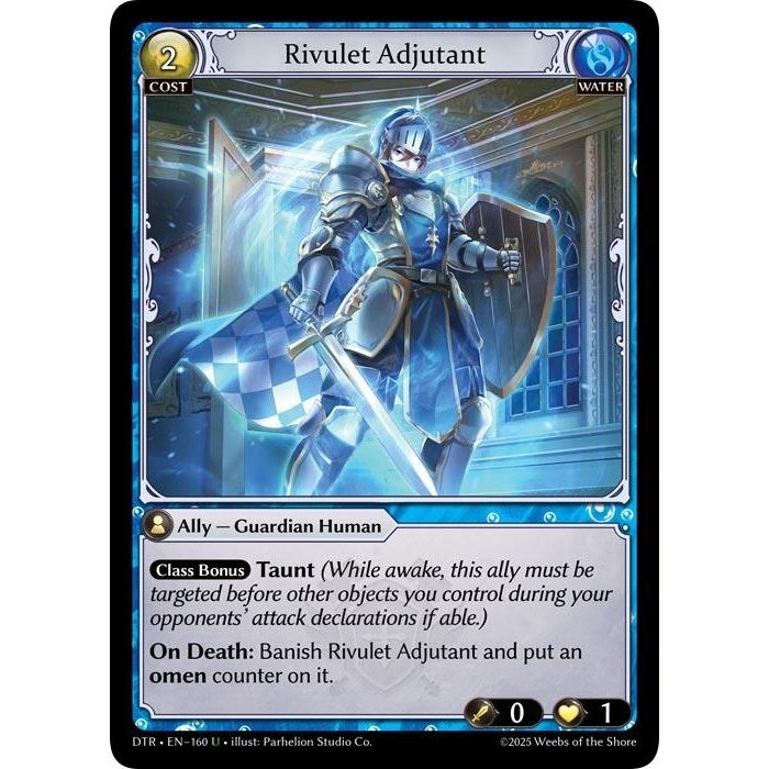Image for Rivulet Adjutant (160) (DTR1E) - Grand Archive TCG
