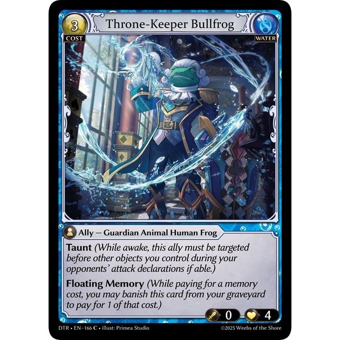 Image for Throne-Keeper Bullfrog (166) (DTR1E) - Grand Archive TCG