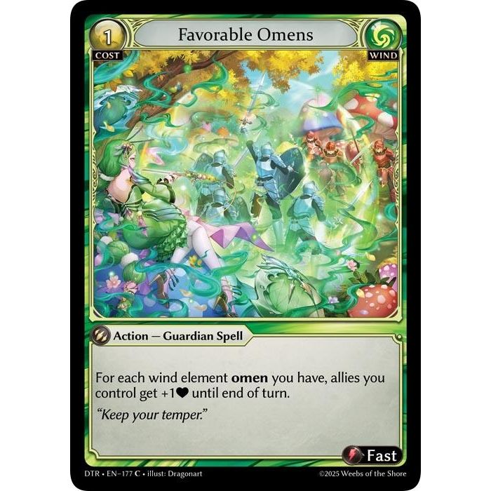Image for Favorable Omens (177) (DTR1E) - Grand Archive TCG