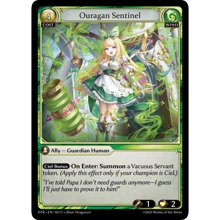 Image for Ouragan Sentinel (183) (DTR1E) - Grand Archive TCG