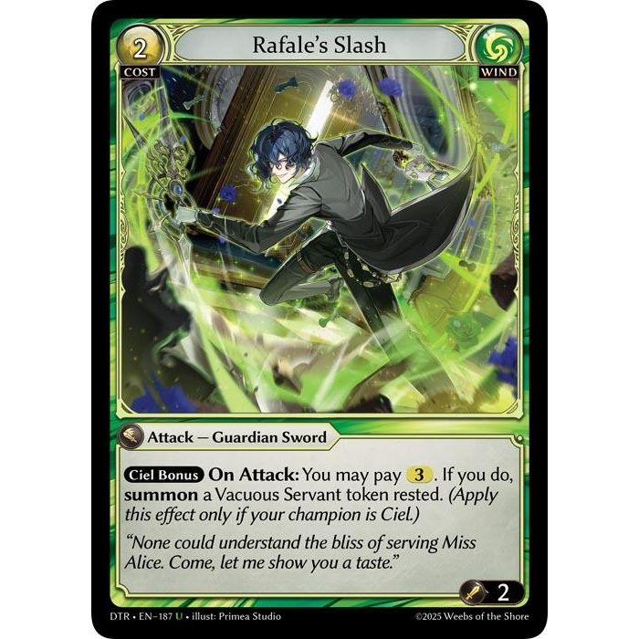 Image for Rafale's Slash (187) (DTR1E) - Grand Archive TCG