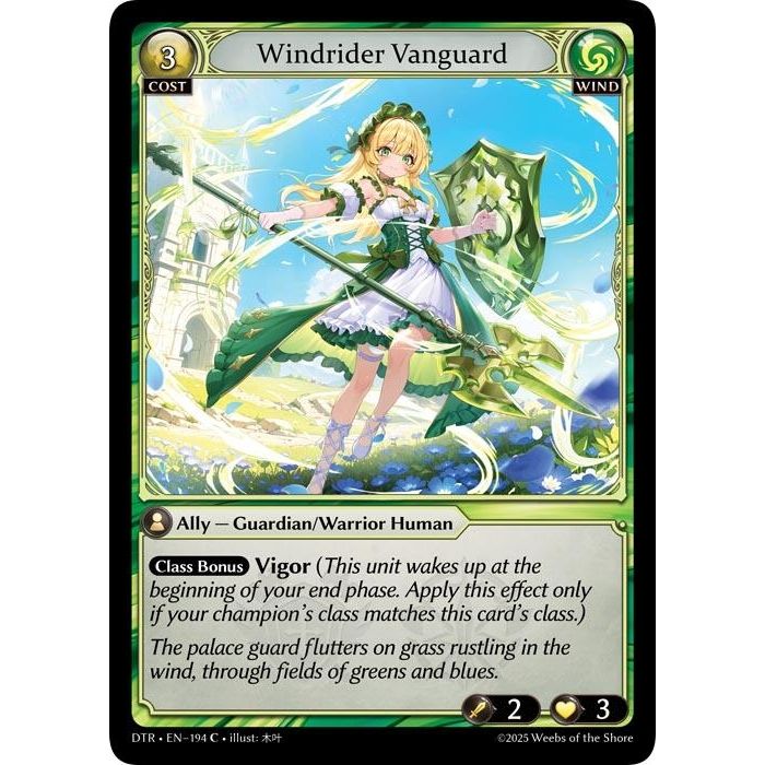 Image for Windrider Vanguard (194) (DTR1E) - Grand Archive TCG