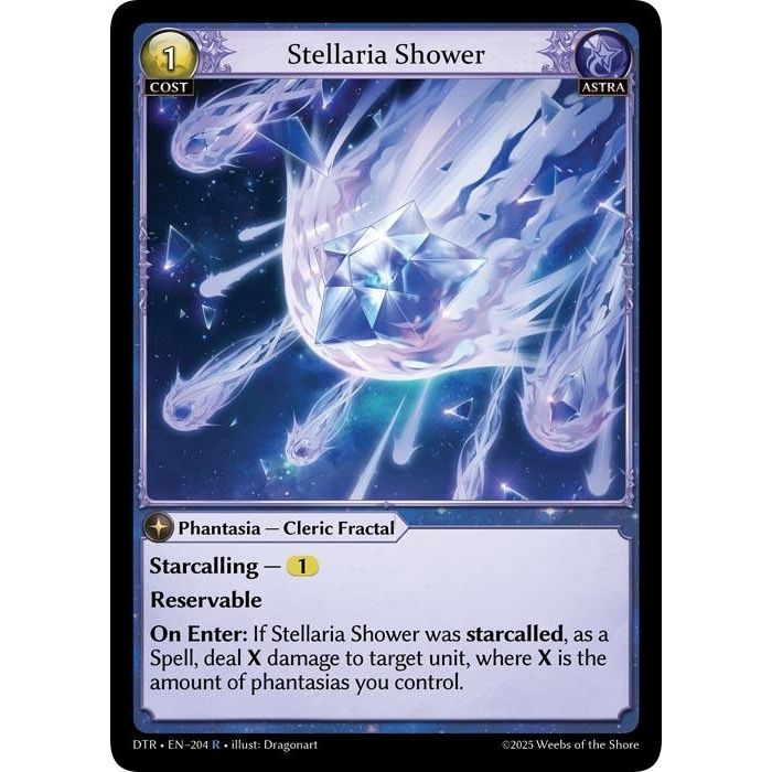 Image for Stellaria Shower (204) (DTR1E) - Grand Archive TCG