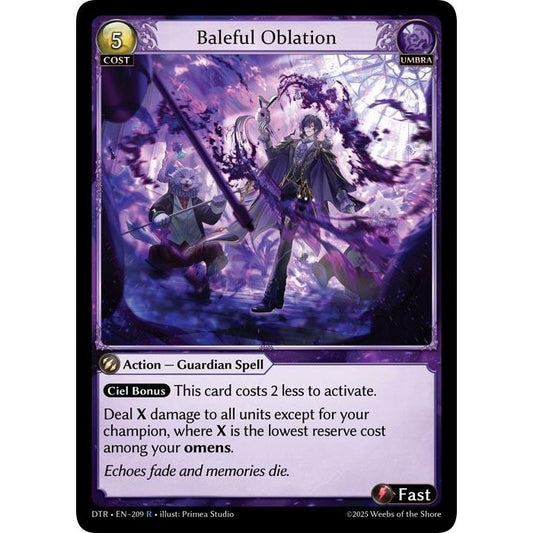 Image for Baleful Oblation (209) (DTR1E) - Grand Archive TCG