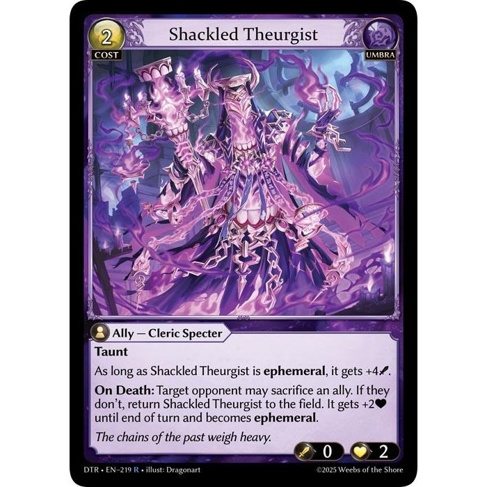 Image for Shackled Theurgist (219) (DTR1E) - Grand Archive TCG