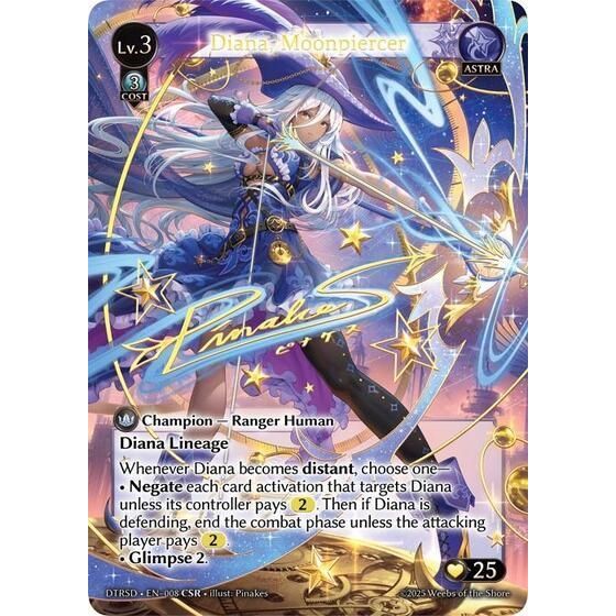Image for Diana, Moonpiercer (CSR) (8) (DTRSD) - Grand Archive TCG