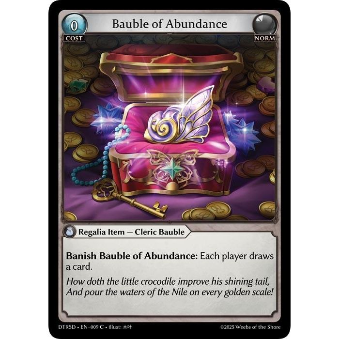 Image for Bauble of Abundance (9) (DTRSD) - Grand Archive TCG