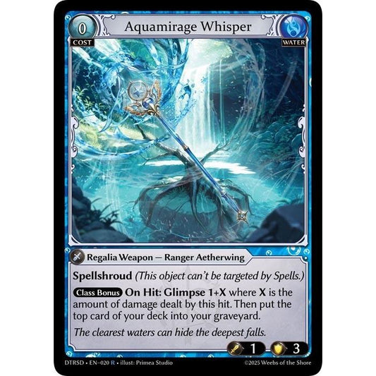 Image for Aquamirage Whisper (20) (DTRSD) - Grand Archive TCG