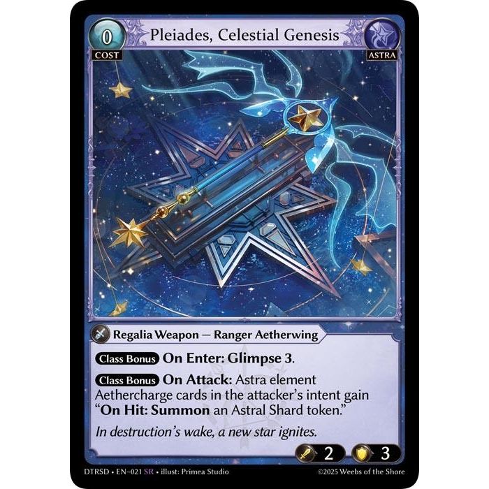 Image for Pleiades, Celestial Genesis (21) (DTRSD) - Grand Archive TCG