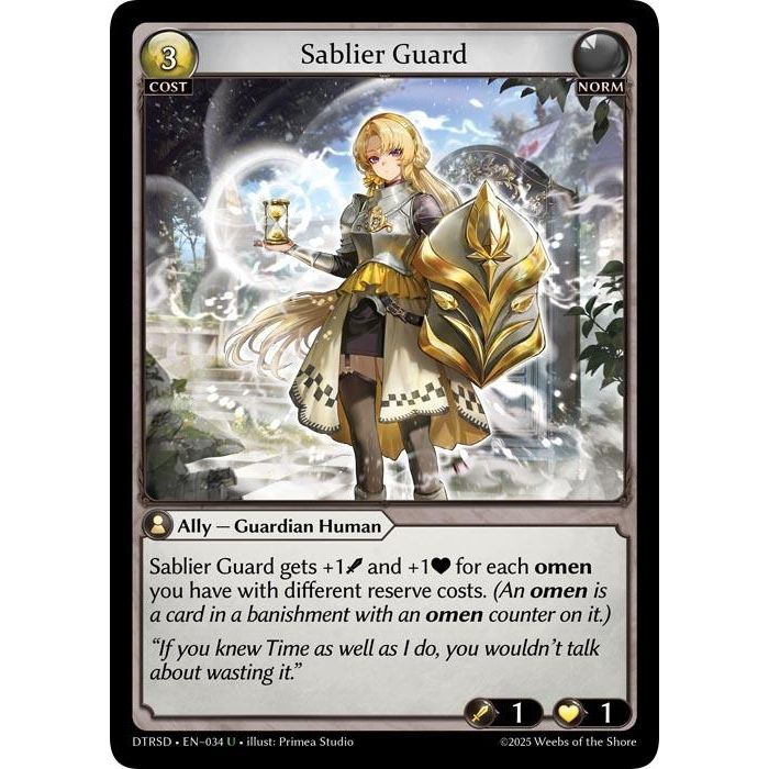 Image for Sablier Guard (34) (DTRSD) - Grand Archive TCG