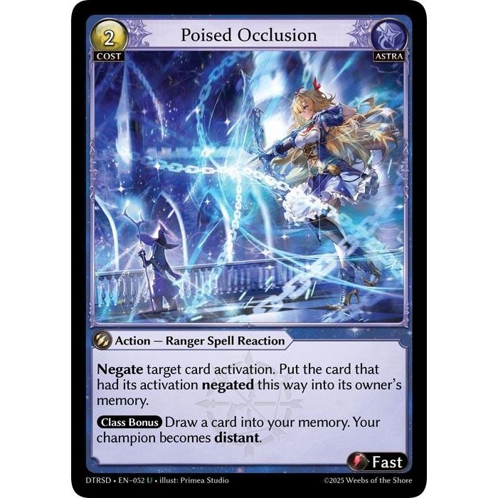 Image for Poised Occlusion (52) (DTRSD) - Grand Archive TCG