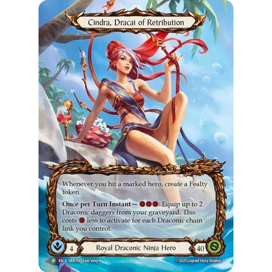 Image for Cindra, Dracai of Retribution - HER144 (HER144) (PR) - Flesh and Blood TCG