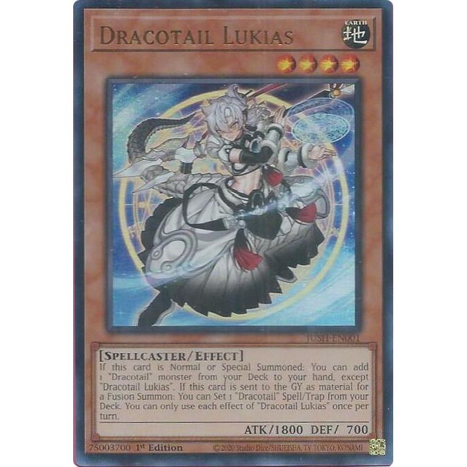 Image for Dracotail Lukias (JUSH-EN001) (JUSH) - YuGiOh