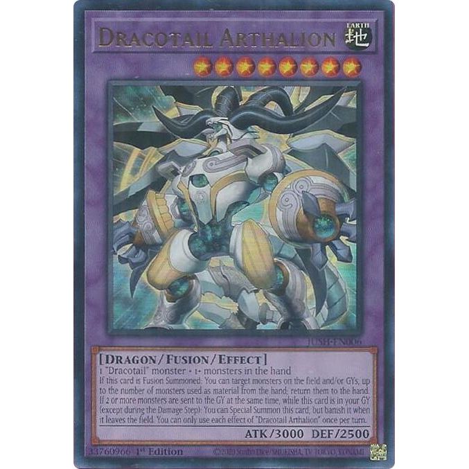 Image for Dracotail Arthalion (JUSH-EN006) (JUSH) - YuGiOh