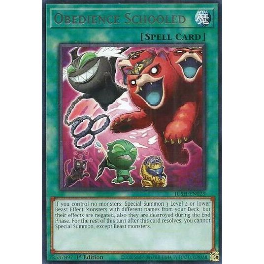 Image for Obedience Schooled (JUSH-EN029) (JUSH) - YuGiOh