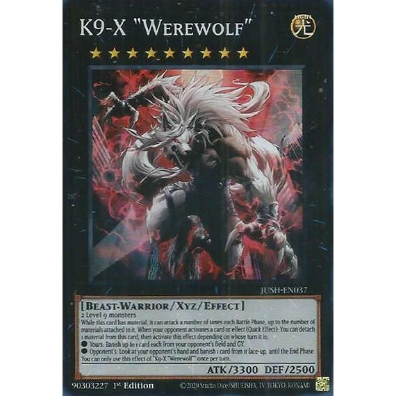 Image for K9-X "Werewolf" (JUSH-EN037) (JUSH) - YuGiOh