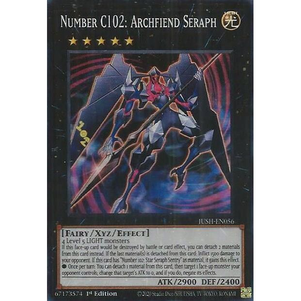 Image for Number C102: Archfiend Seraph (JUSH-EN056) (JUSH) - YuGiOh