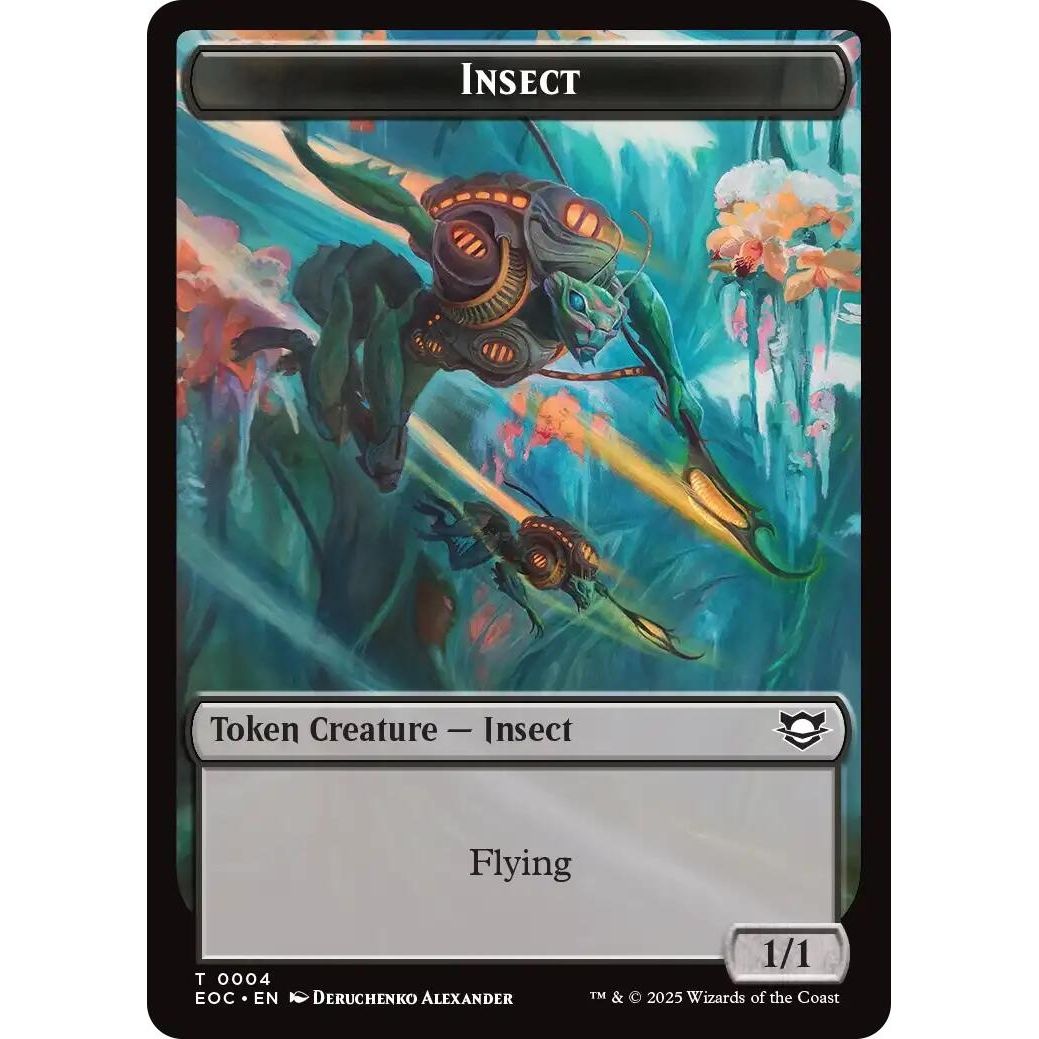 Image for Insect // Beast (0005) Double-Sided Token (4 // 5) (EOC) - Magic: The Gathering
