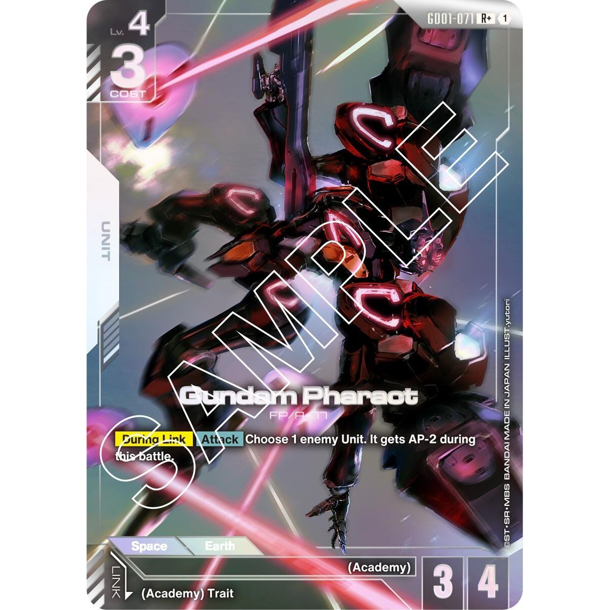 Image for Gundam Pharact (R+) (GD01-071) (GD01) - Gundam Card Game