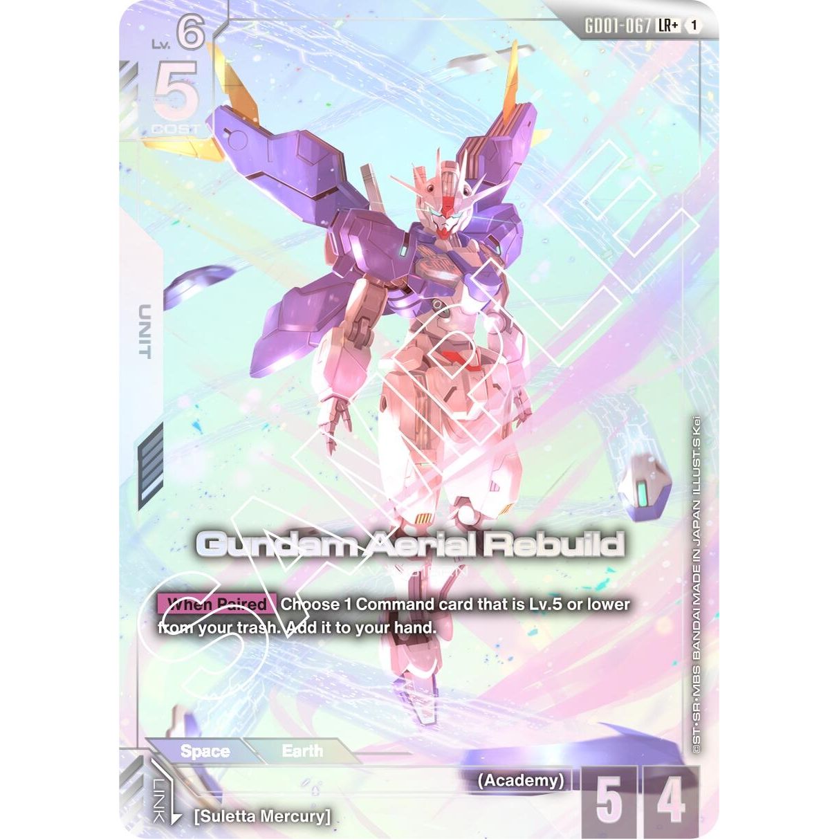 Image for Gundam Aerial Rebuild (LR+) (GD01-067) (GD01) - Gundam Card Game