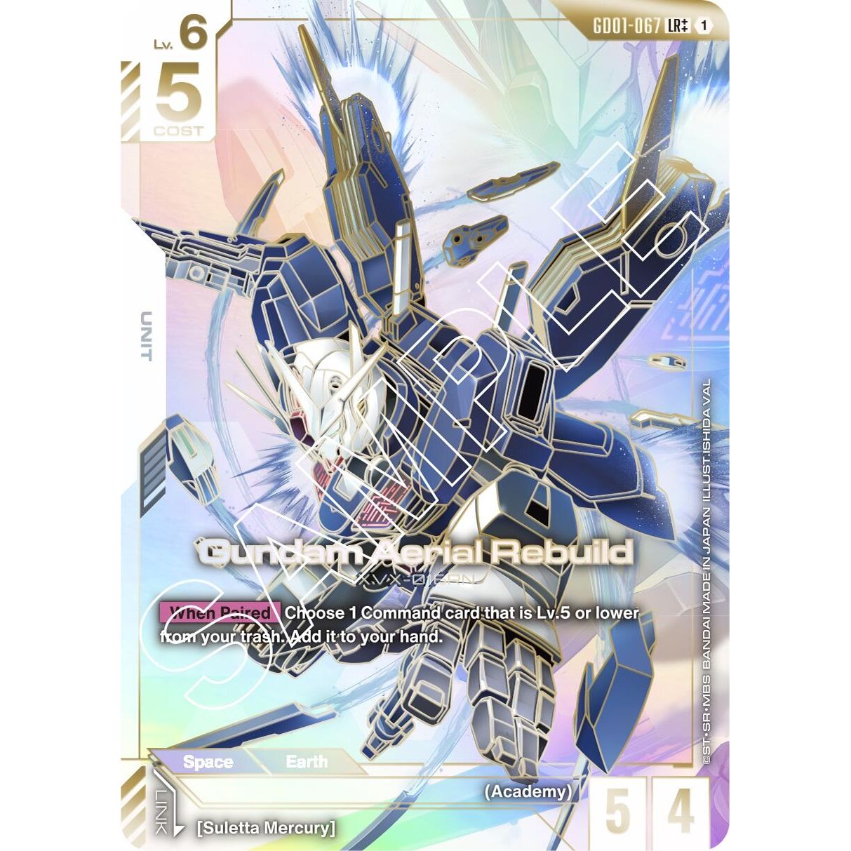 Image for Gundam Aerial Rebuild (LR++) (GD01-067) (GD01) - Gundam Card Game