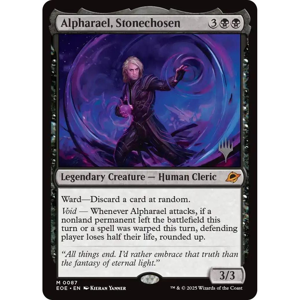 Image for Alpharael, Stonechosen (87) (PPEOE) - Magic: The Gathering