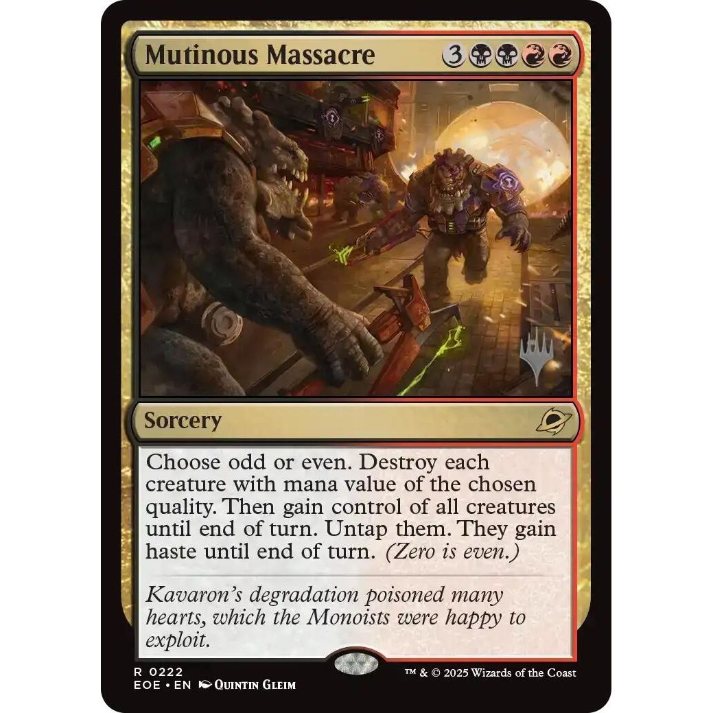 Image for Mutinous Massacre (222) (PPEOE) - Magic: The Gathering