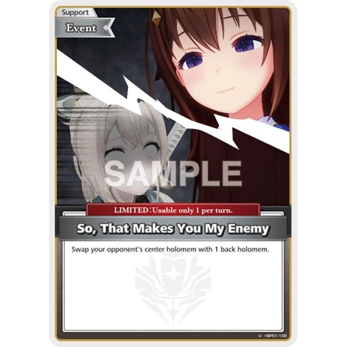 Image for So, That Makes You My Enemy (U) (hBP01-108) (BP01E) - hololive OFFICIAL CARD GAME