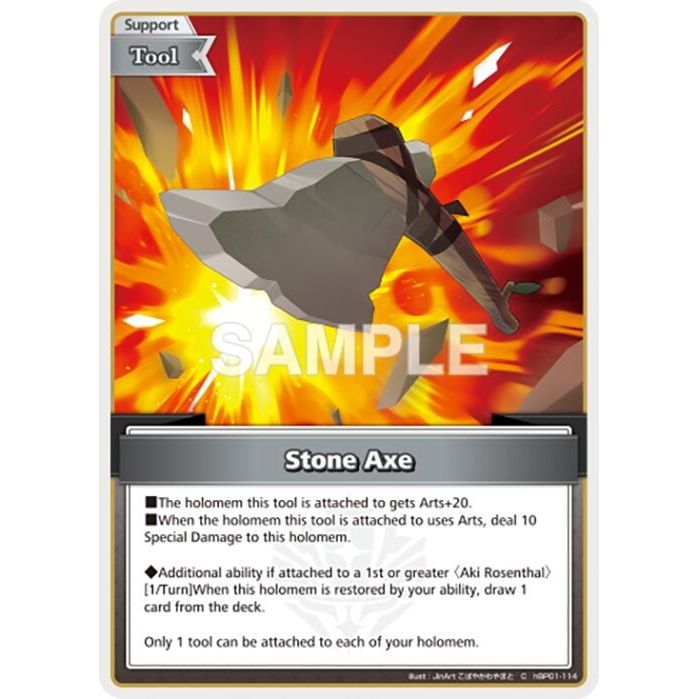Image for Stone Axe (C) (hBP01-114) (BP01E) - hololive OFFICIAL CARD GAME